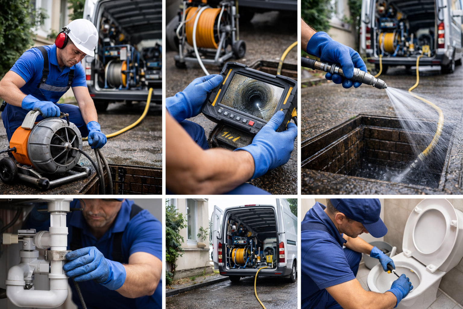 Reinigung von Abwasser- & Regenrohren